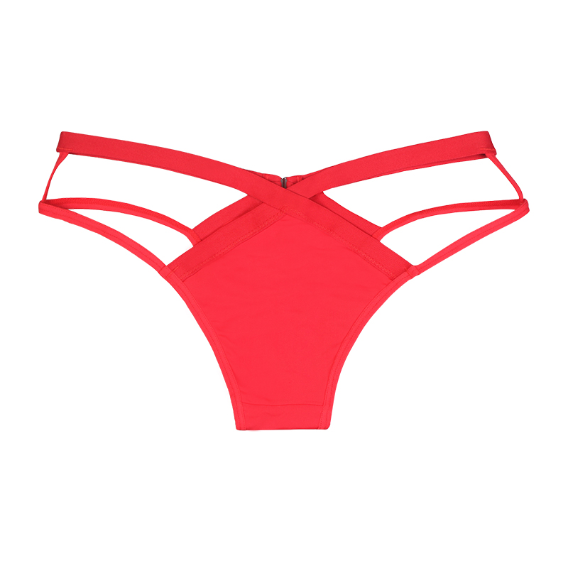 Ladies Hollow Out Red Sexy Cotton Nylon Panty
