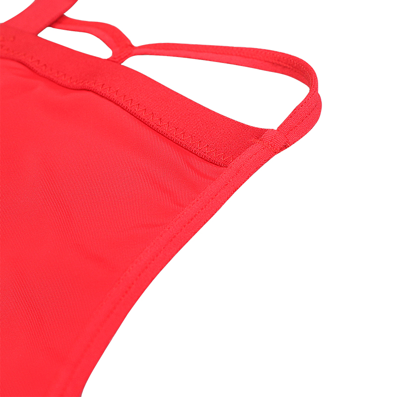 Ladies Hollow Out Red Sexy Cotton Nylon Panty