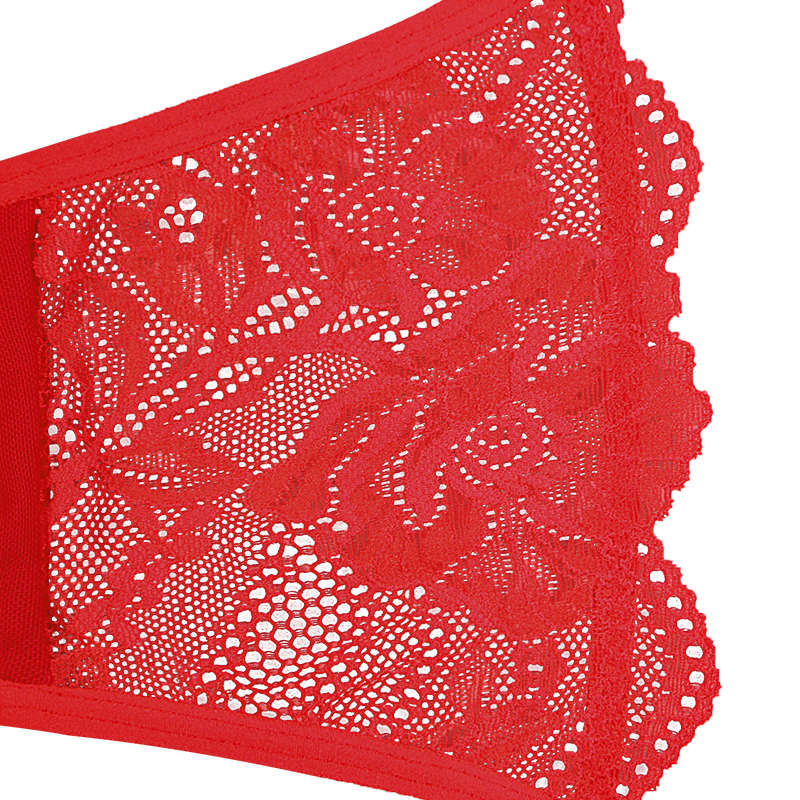 Ladies Sexy Skimpy Red Lace Underwear