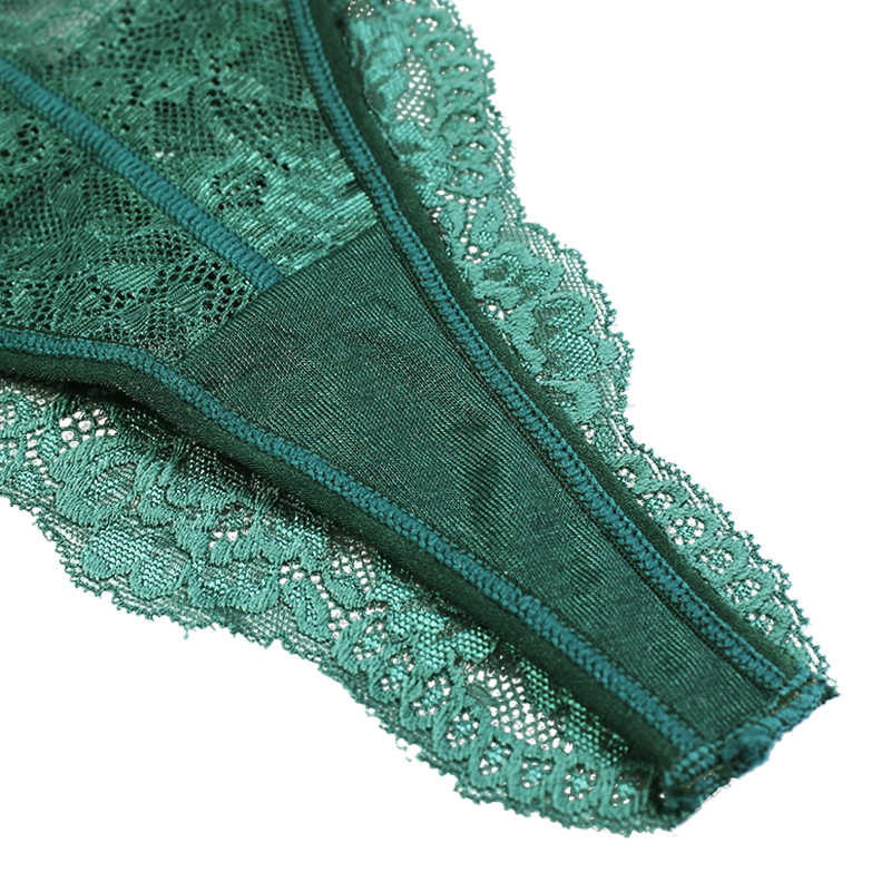 Female Comfiest Silk Cotton Lace V Thong