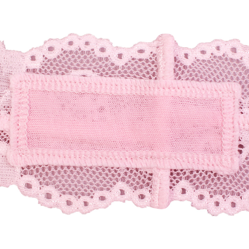 Ladies Cute Cotton Pink Silk Lace Panties V Thongs