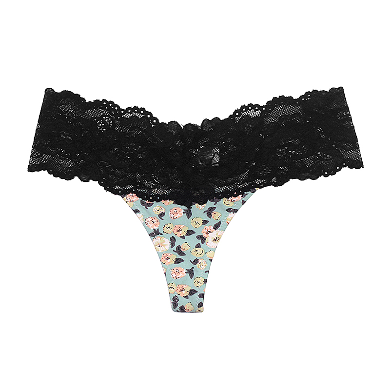 Female Comfy Skimpy Silk Lace The Thong