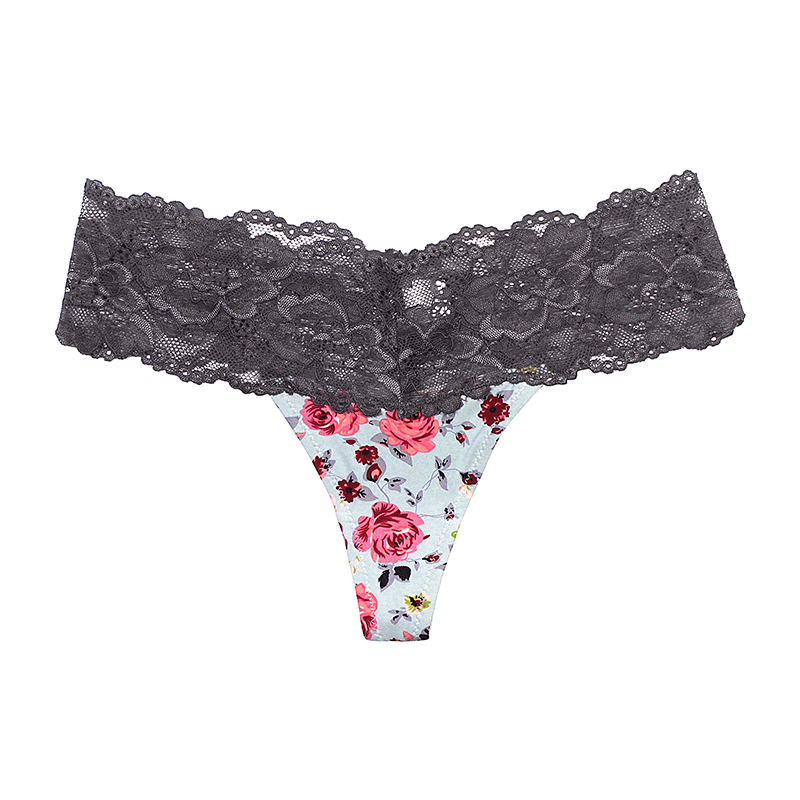 Female Comfy Skimpy Silk Lace The Thong