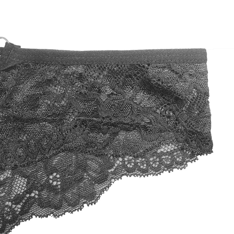 Ladies Comfortable Tight Black Lace Underwear Thong