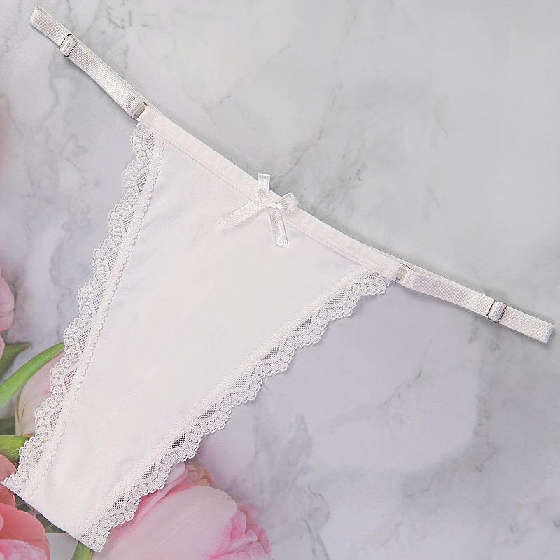 Bride White Lace G String Lady Thong Panty