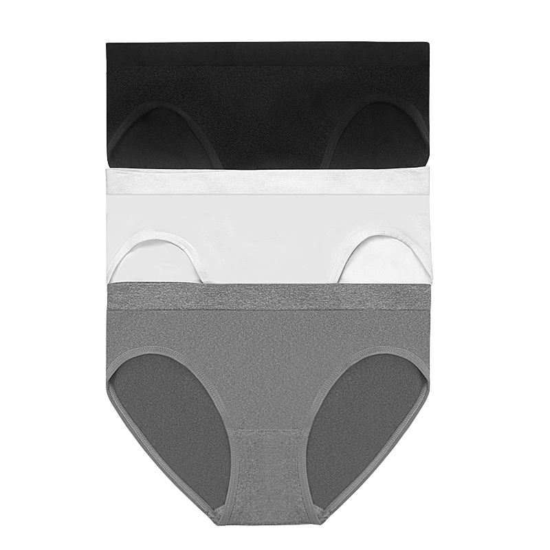 Ladies Traceless Underpants Solid Briefs Panties