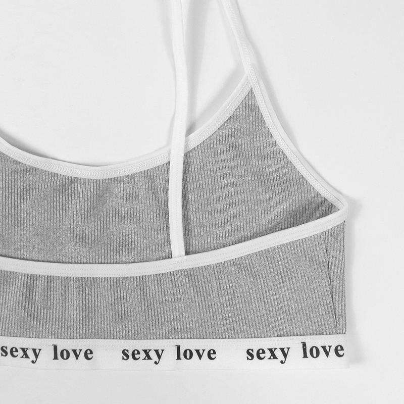 Custom Letter Women Briefs And Sports Bra Set