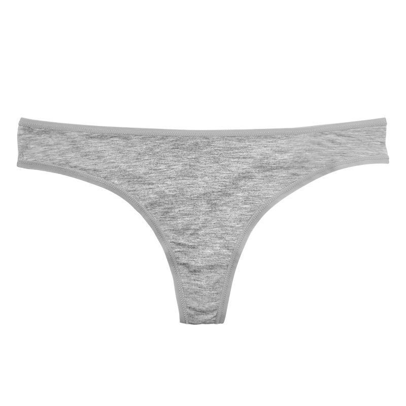 Teen Bamboo Fabric Women Solid Color Underwear Thong