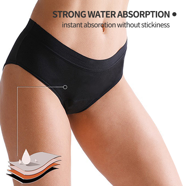 4 Layer Antibacterial Heavy-Overnight Banboo Period Panty