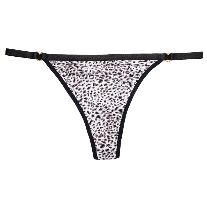 Sexy Leopard Print Ultra-thin Seamless Thong