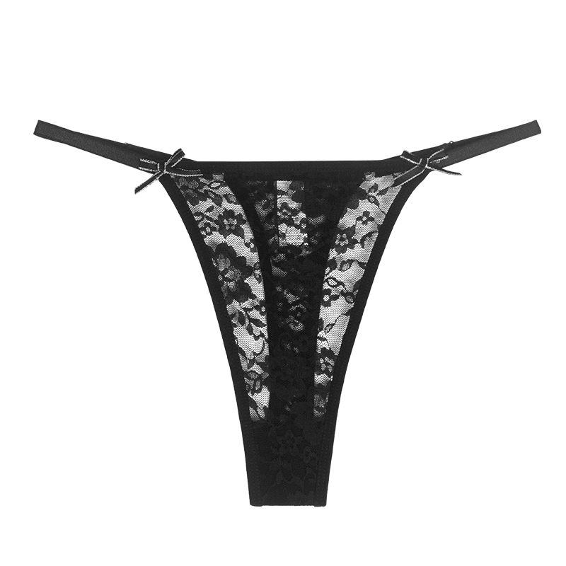 Wholesale Low Waist Lace Seamless Black G String