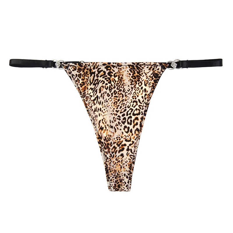 Sexy Leopard Animal Pattern Print Glitter Wild G Strings