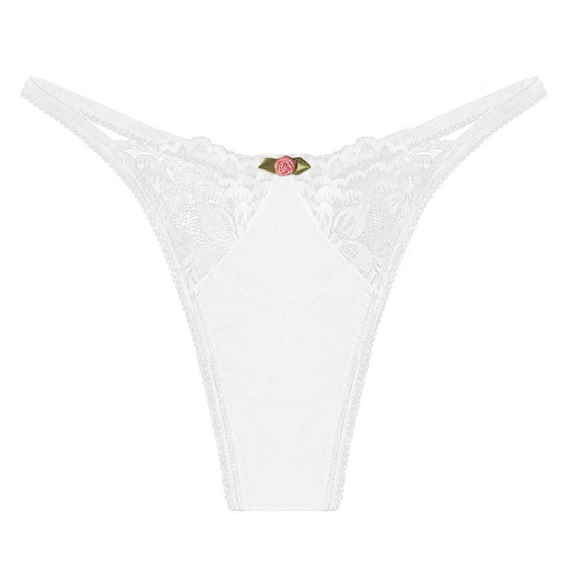 Sexy Floral Lace Stitching Seamless G String Thong