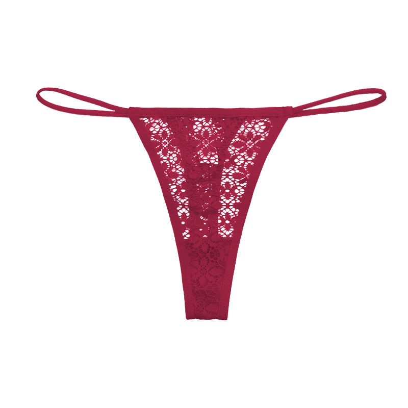 Sexy Low Waist Hollow Out Transparent Breathable G-string