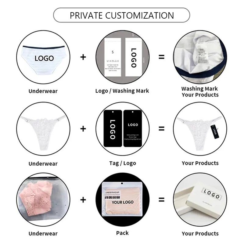 Solid Metal Ring Belt Cotton Comfortable Thong