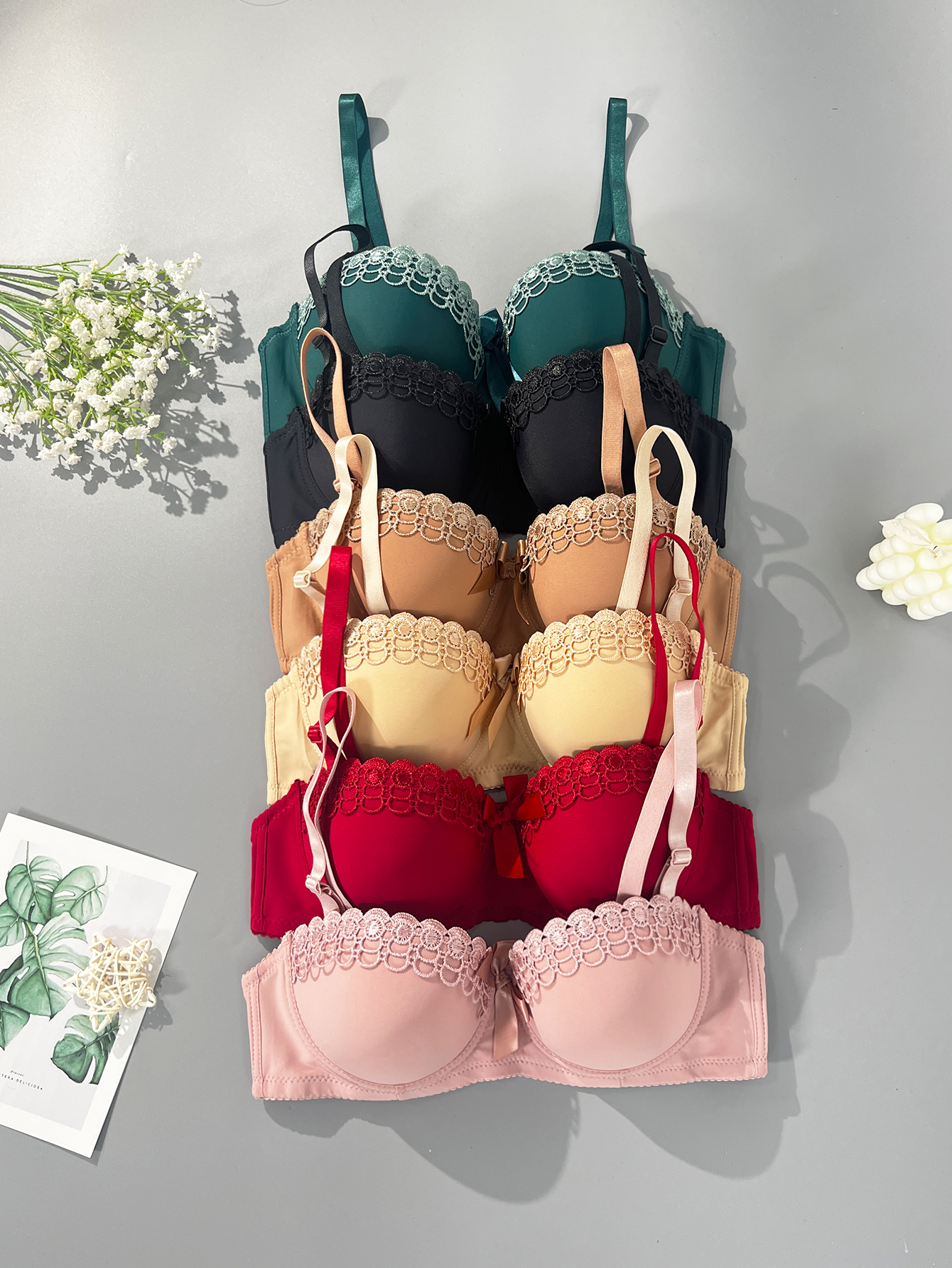 Womens Bras With Colorful Underwire