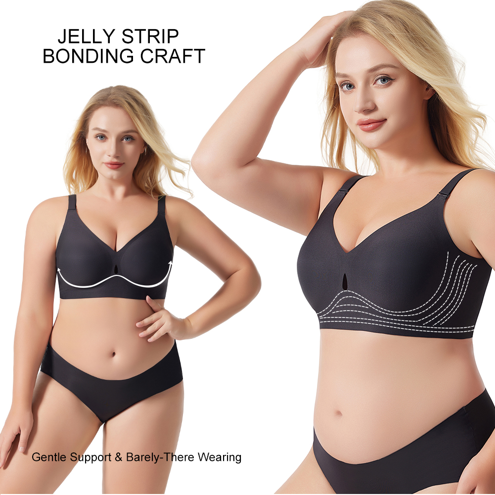 High Quality Woman Sexy Underwear Comfortable Bra Push Up Jelly Seamless Bra