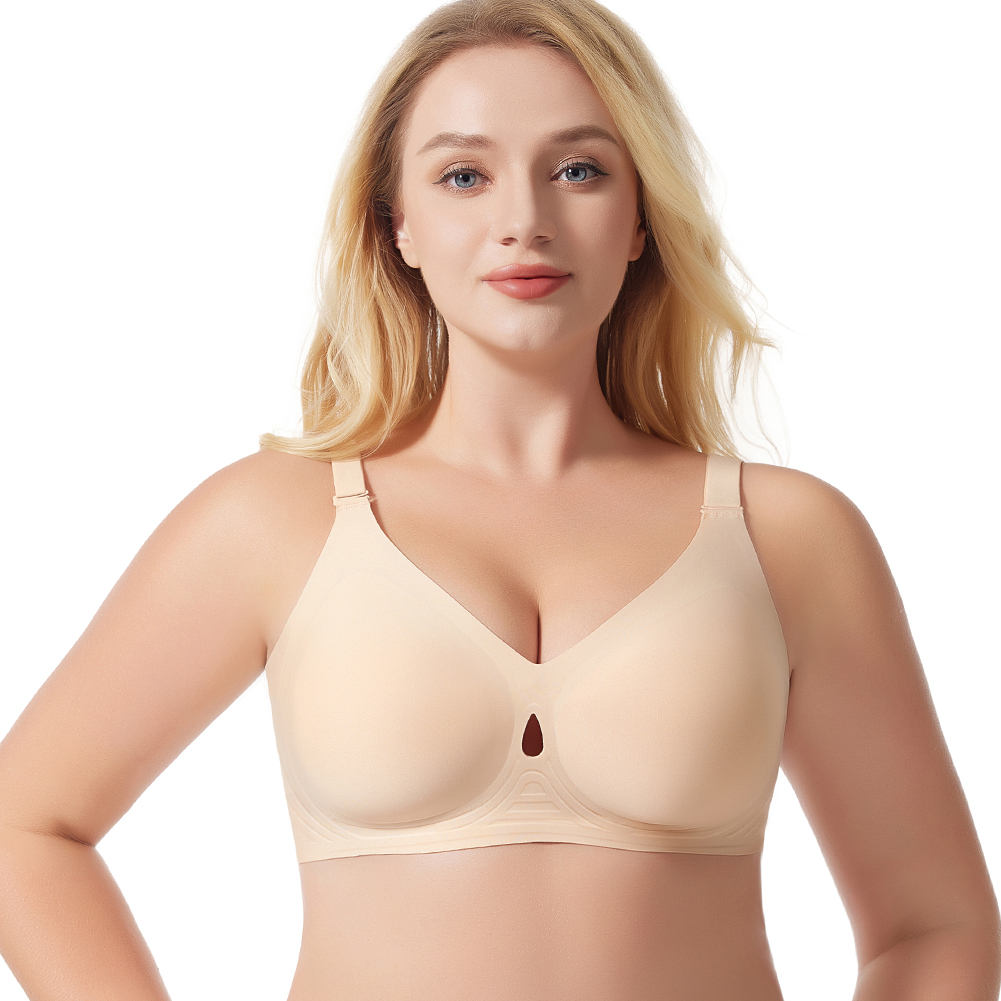 High Quality Woman Sexy Underwear Comfortable Bra Push Up Jelly Seamless Bra