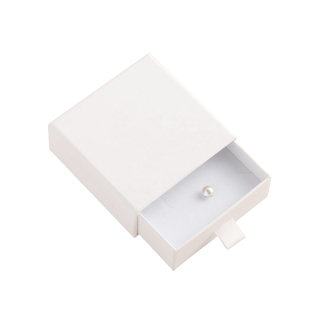 colar branco jóias presente eco gaveta caixa de papel