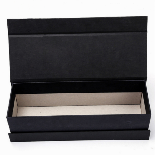 Caixa de presente de vinho preto com fixo