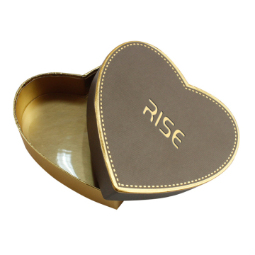 Delicate heart-shaped chocolate packing box