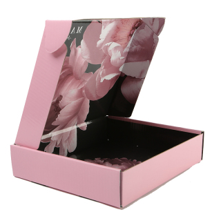 Caixa postal de papelão ondulado impressa colorida dupla face