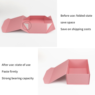 Faltbare Geschenkbox mit magnetischer Verpackung