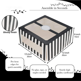 boîte à gâteau d'anniversaire blanche avec fenêtre