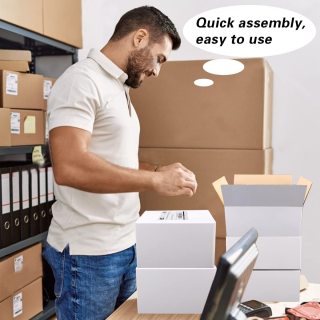 почтовые ящики из гофрированного картона белого цвета