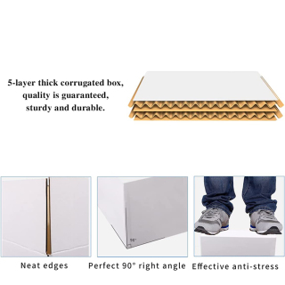 почтовые ящики из гофрированного картона белого цвета