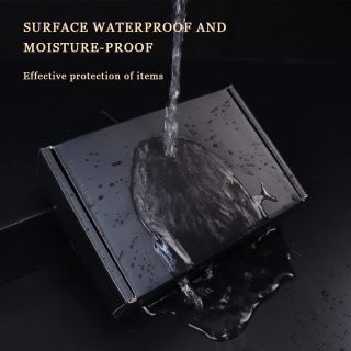 большие плоские черные гофрированные почтовые ящики