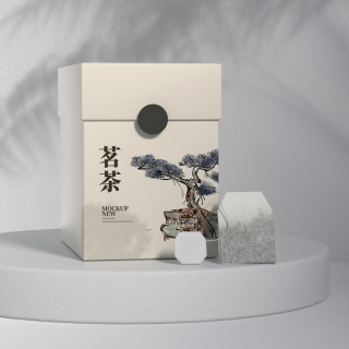 boîtes à bougies brunes de noël personnalisées de luxe