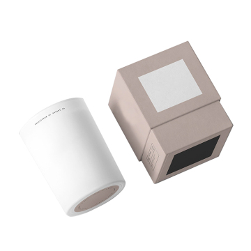 роскошные персонализированные рождественские коричневые коробки для свечей