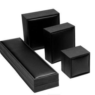 caixas de embalagem de jóias de presente de colar preto