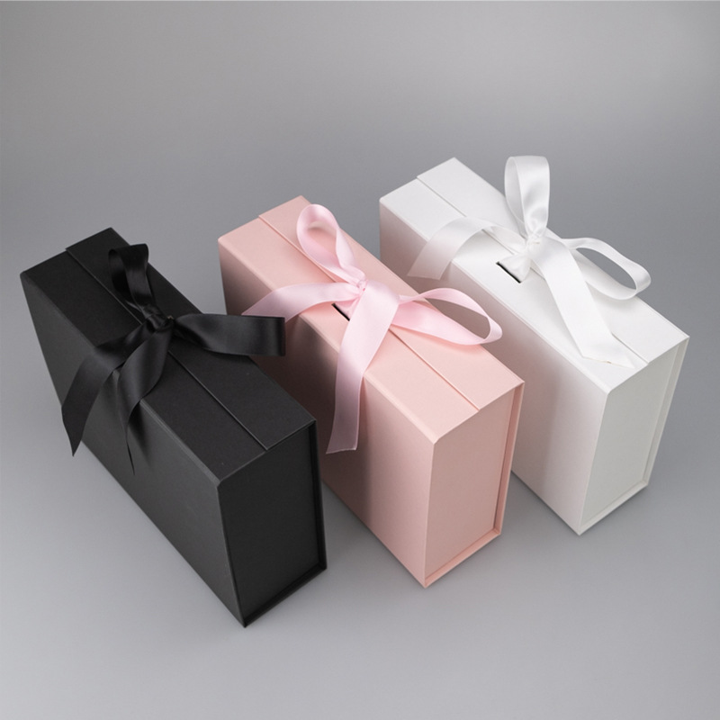 large gift box with ribbon