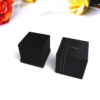 boîtes à bougies brunes de noël personnalisées de luxe