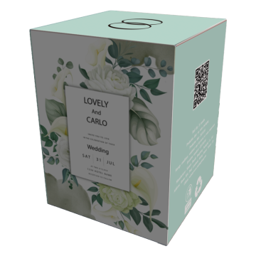 luxo branco para caixas de velas de presente