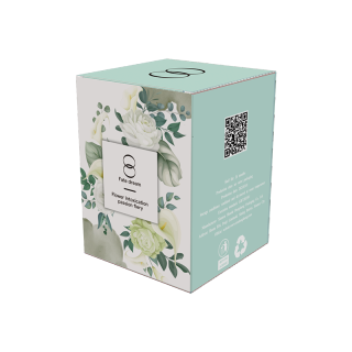 caja de papel de cilindro de embalaje marrón reciclado rígido