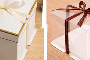 Detailed introduction and comparison of PVC cake box and corrugated cake box materials.