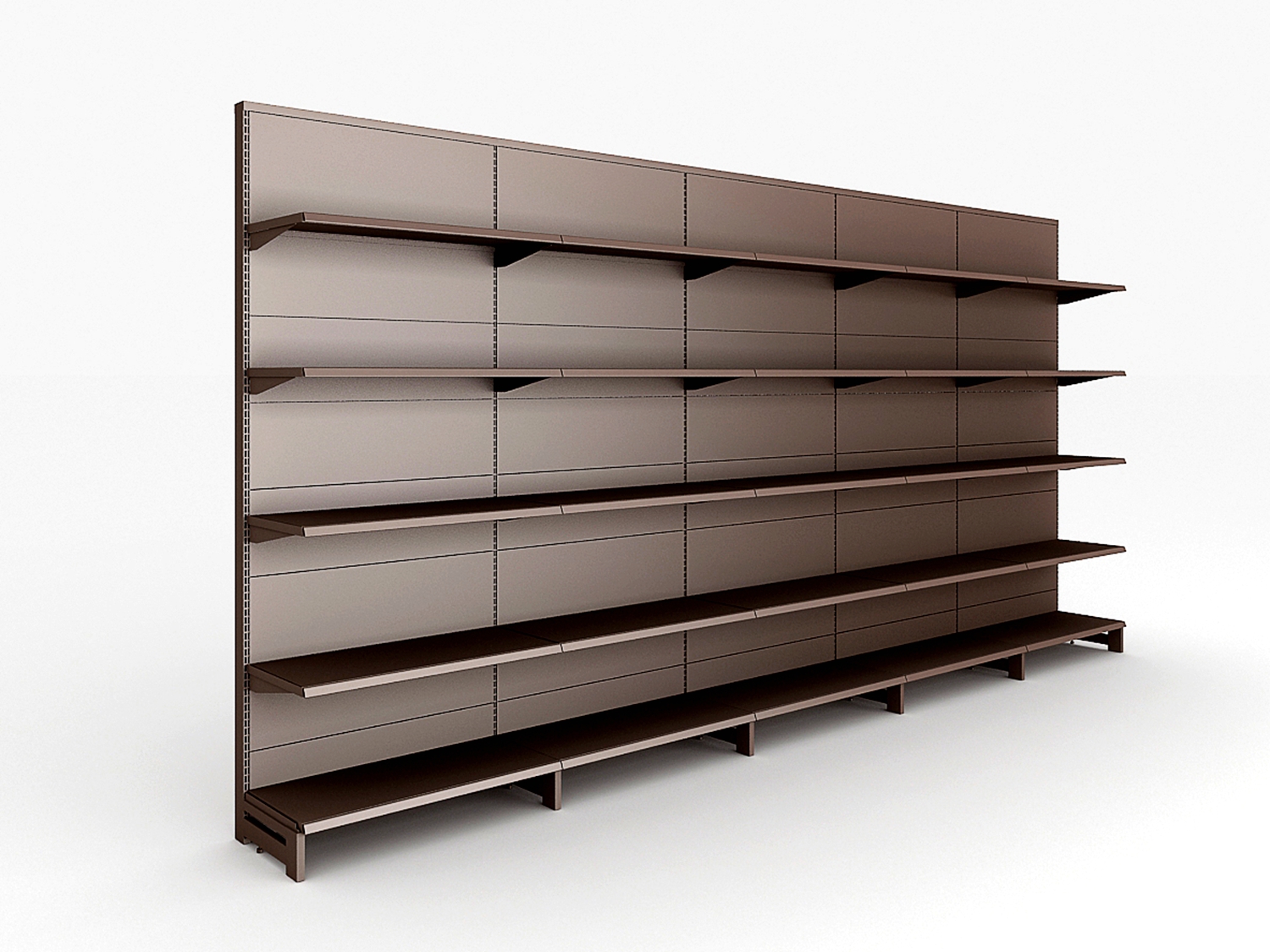 Boutique supermarket shelves