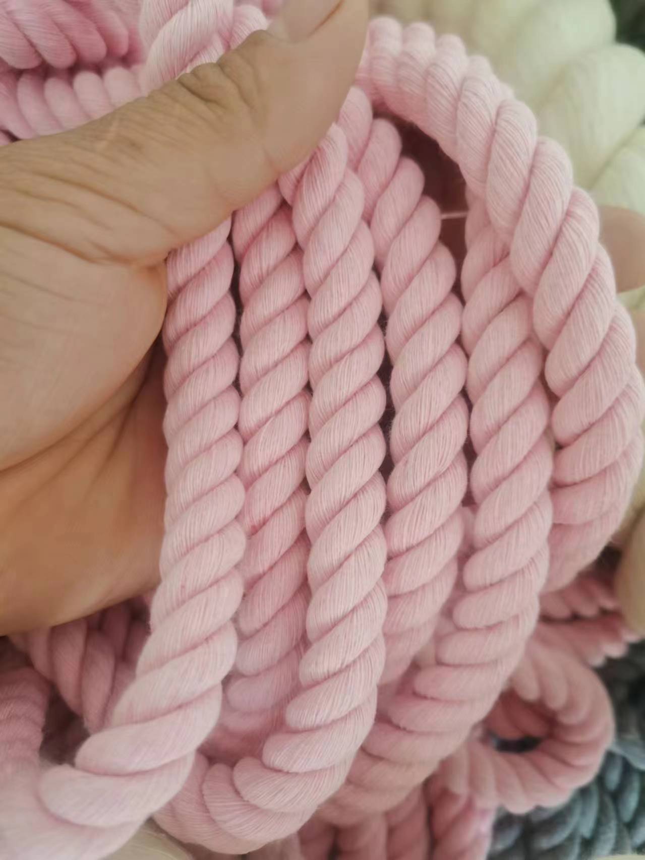 2mm-20mm Tight And Soft 100% Natual Color Cotton Rope For All Kinds Of Functions