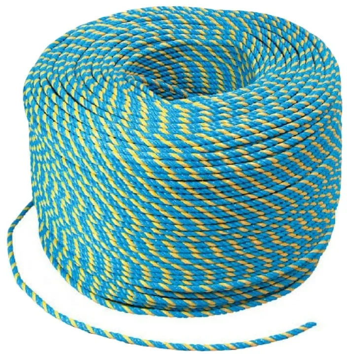 Telstra Rope 6mmx400m 602kg Polypropylene Bright Yellow & Blue