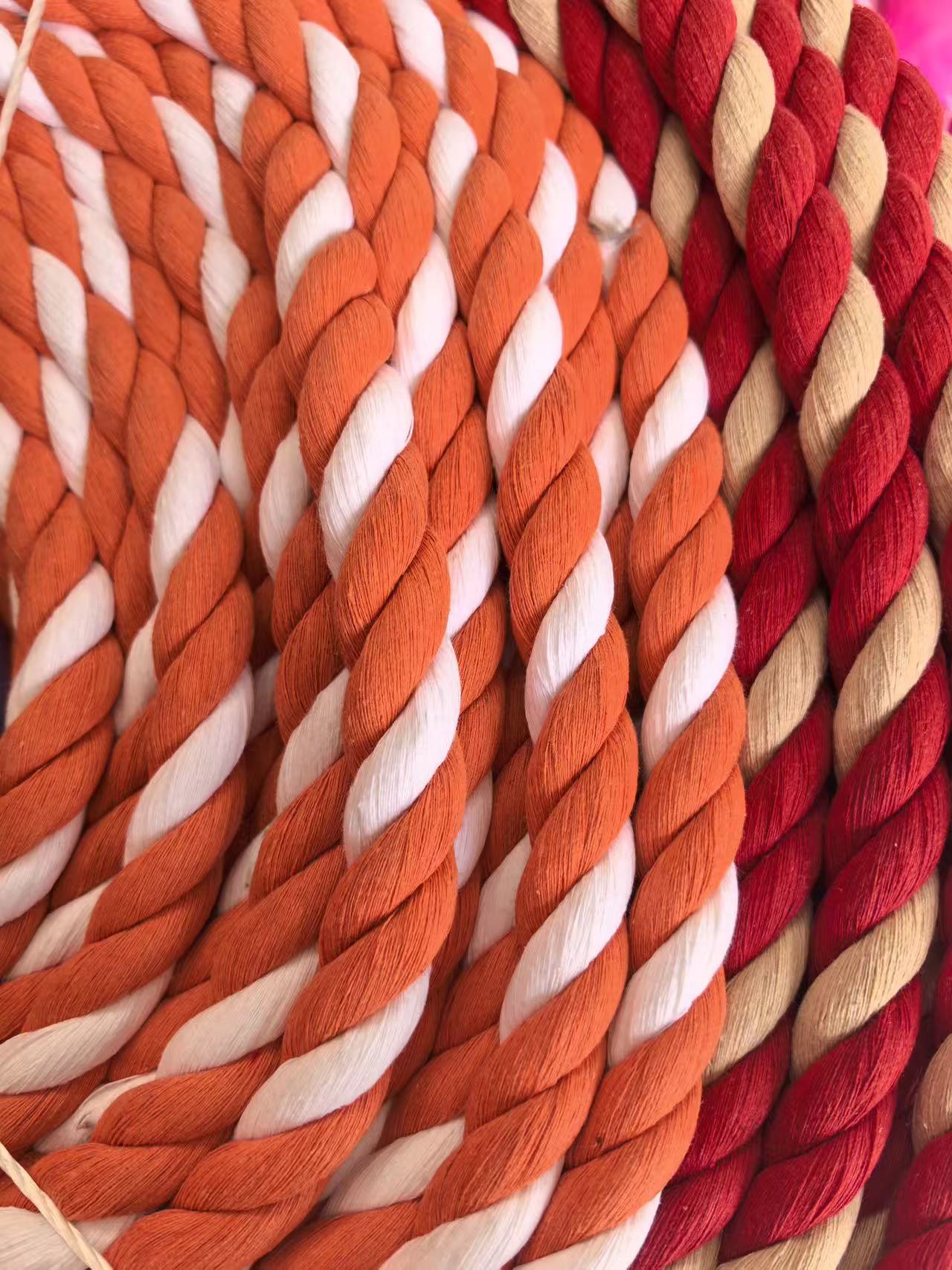 Assorted Colors Natural Soft Strong Twisted Cotton Rope