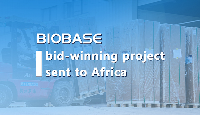 Os produtos vencedores da licitação da BIOBASE são enviados para África