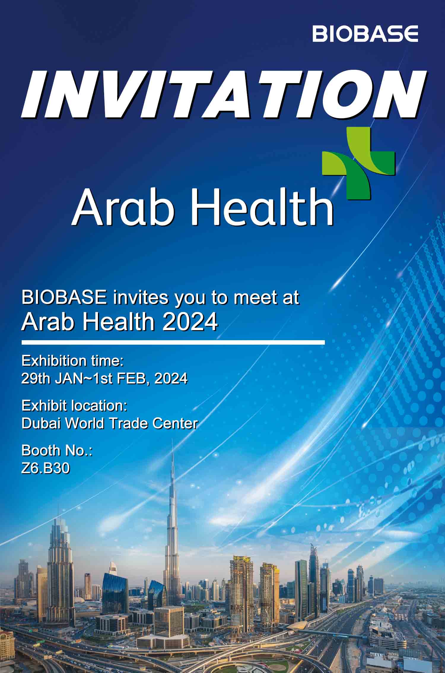 BIOBASE invites you to meet at Arab Health 2024