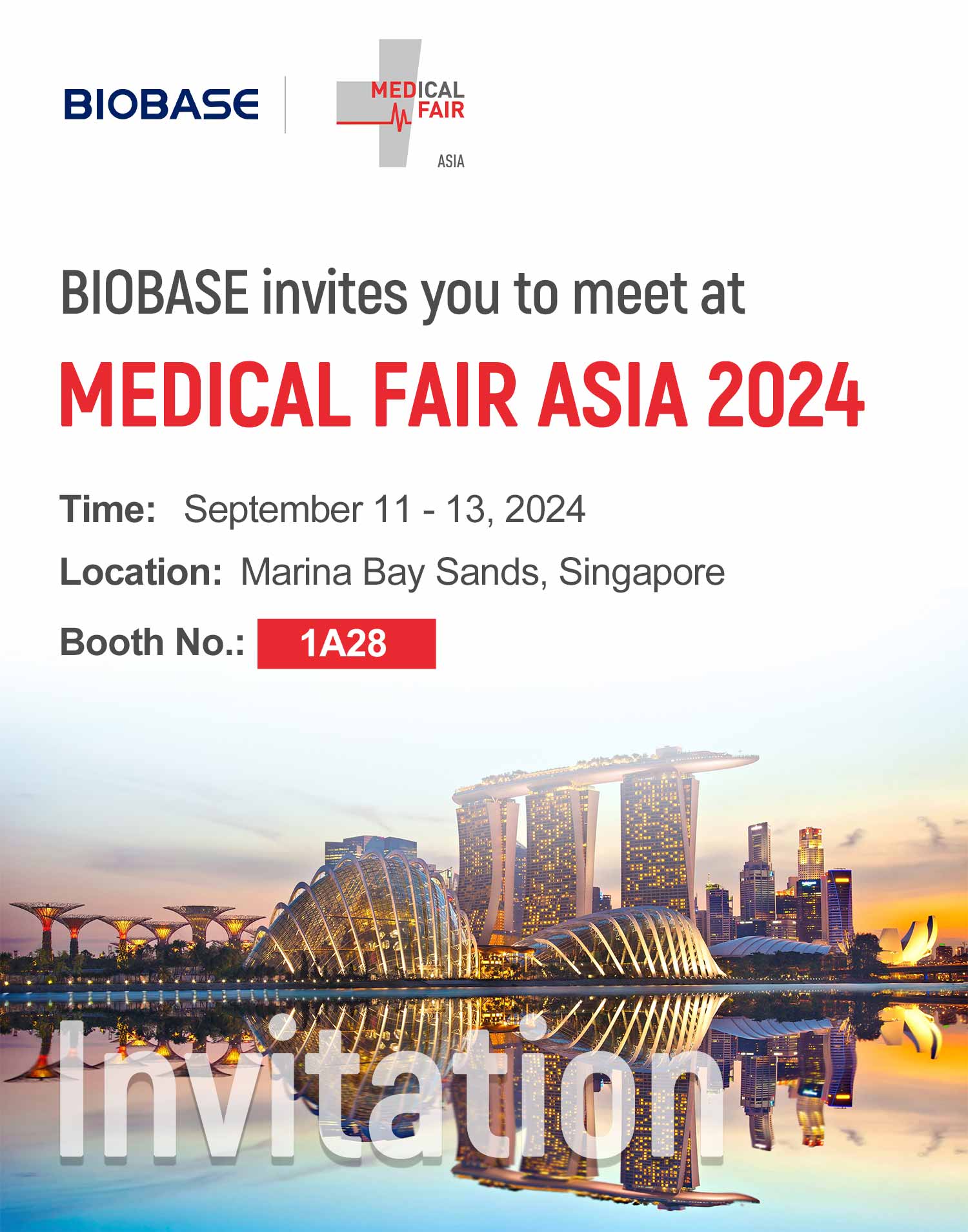 BIOBASE invites you to meet at MEDICAL FAIR ASIA 2024