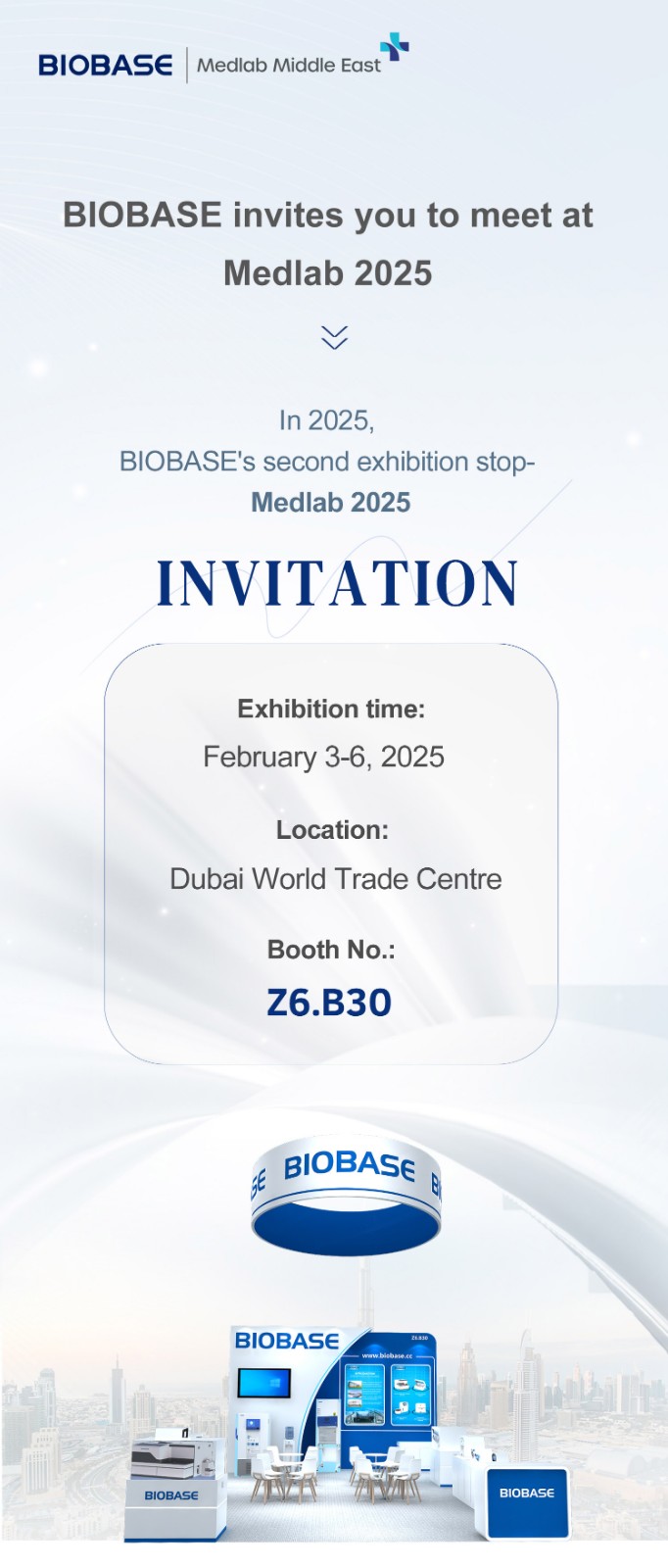 BIOBASE invites you to meet at Medlab 2025