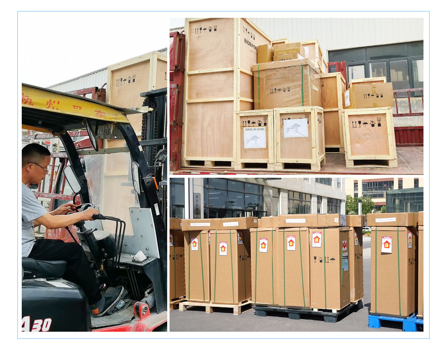 Over 100 medical and lab products were shipped to Central Asia