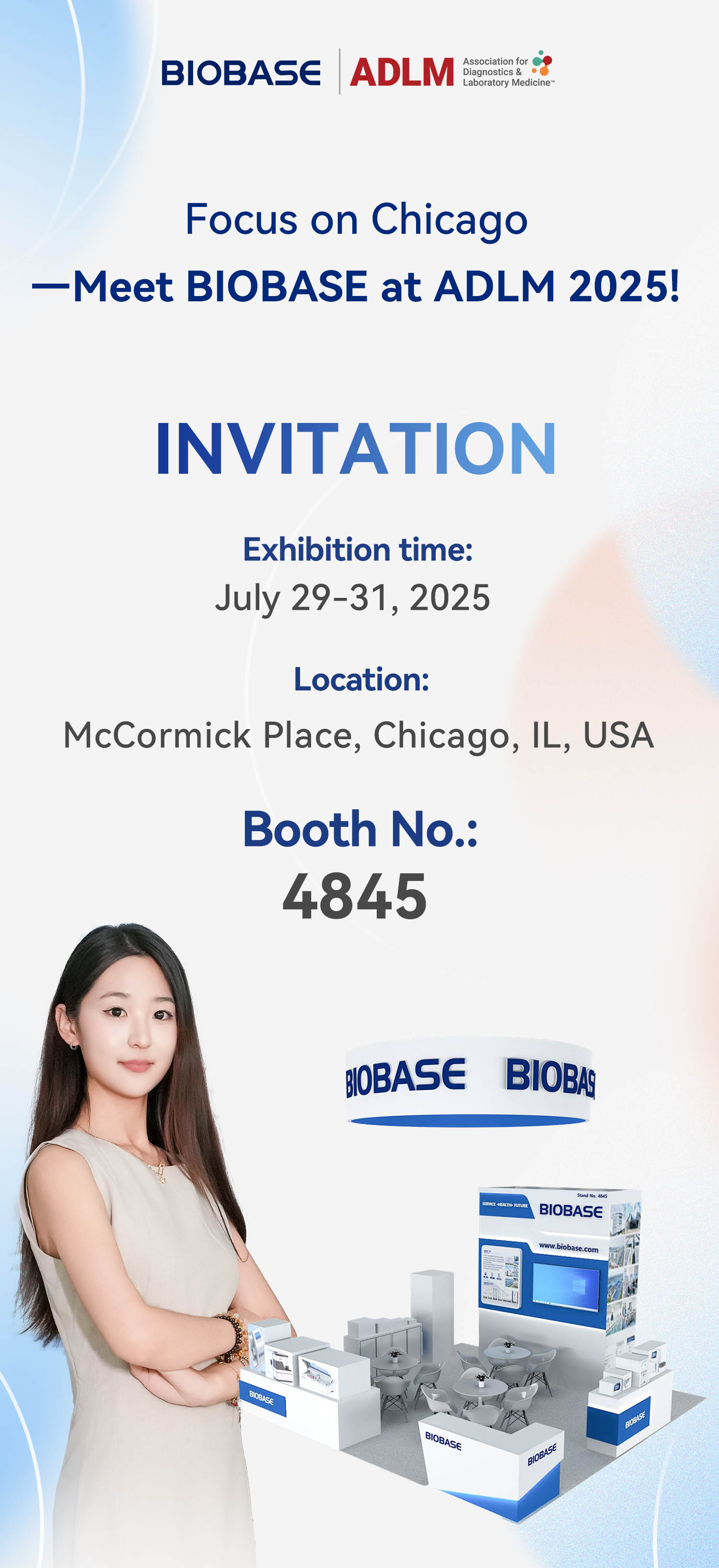 Focus on Chicago—Meet BIOBASE at ADLM 2025!