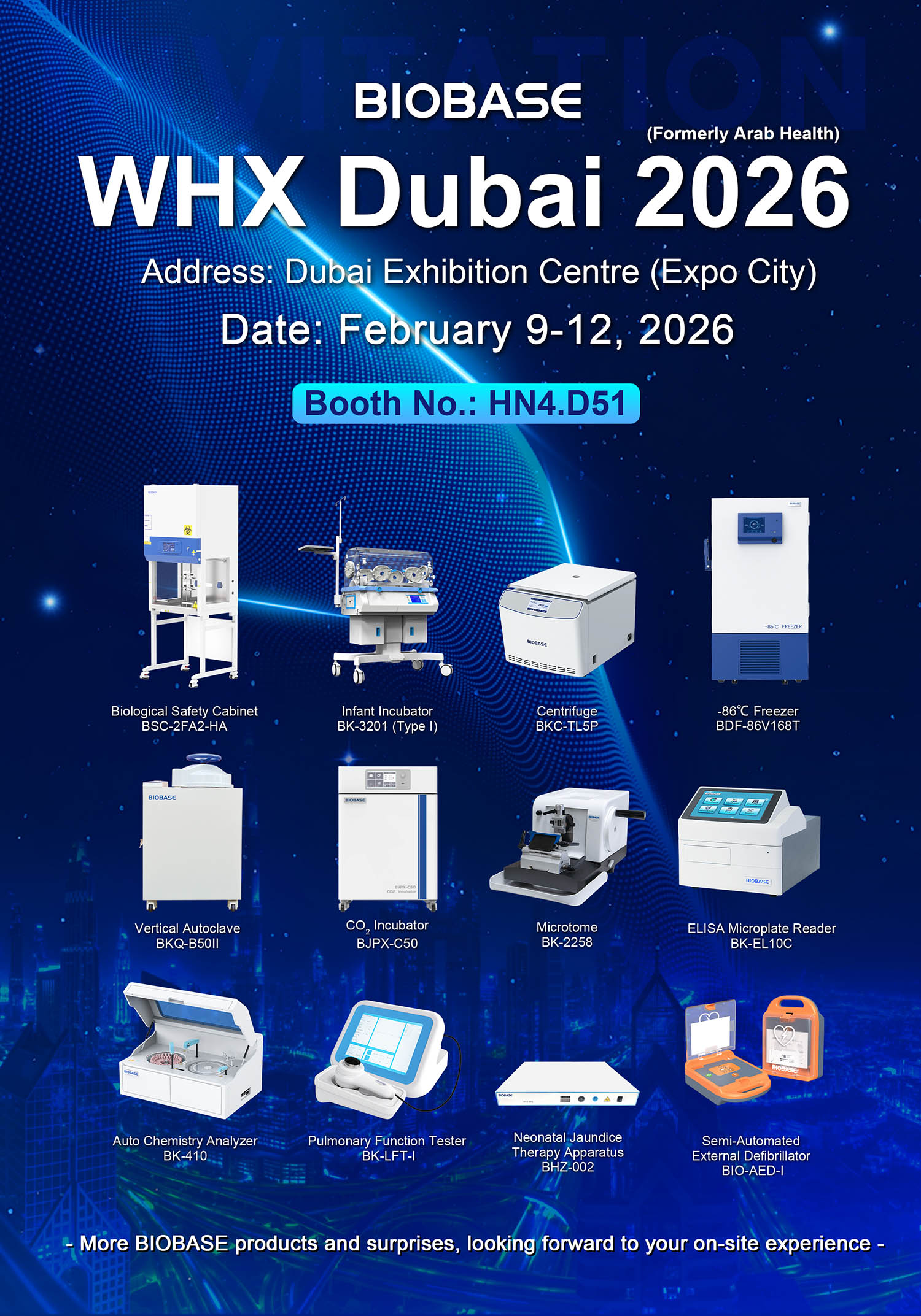 Meet BIOBASE at WHX Dubai 2026 Meet BIOBASE at WHX Dubai 2026